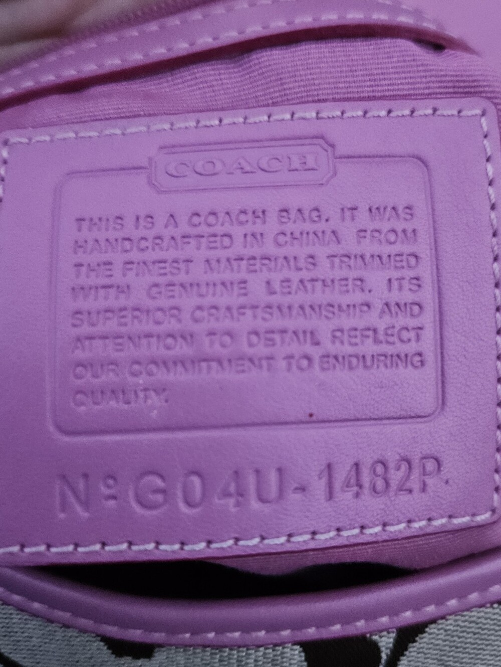 Vintage Coach 1482 Pink Signature Soho Buckle Shoulder Bag Hangtag Y2K - Picture 14 of 15